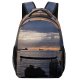 yanfind Children's Backpack Backlit Dark Clouds Sunset Landscape Zen Evening Travel Island Light Beach Preschool Nursery Travel Bag