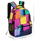 yanfind Children's Backpack  Bricks Depth Pastels Blocks Materials Colorful Field Items Coloring Chalks Stacks Preschool Nursery Travel Bag