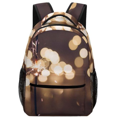 yanfind Children's Backpack  Focus Facebook Depth Firework Blurred Field Sparkler Shallow Sparkle Sparkling Bokeh Preschool Nursery Travel Bag