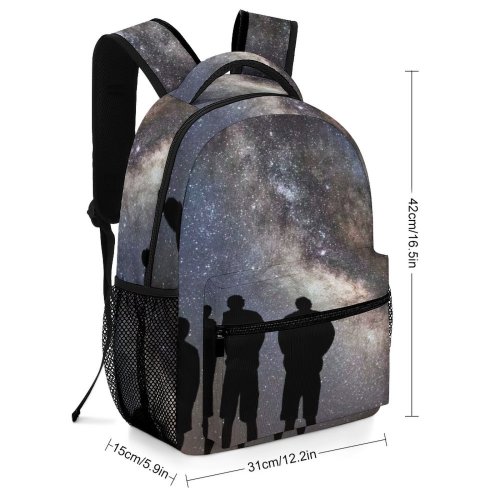 yanfind Children's Backpack Amazing Scenery Astrophotography Evening Milky Space Nebula Galaxy Cosmos Celestial Stellar Astronomy Preschool Nursery Travel Bag