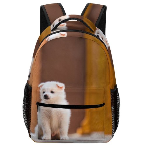 yanfind Children's Backpack Miniature Pet Funny Outdoors Street Portrait Dog Cute Little  Travel Puppy Preschool Nursery Travel Bag