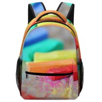 yanfind Children's Backpack  Focus Lgbt Pastel Artistic Powder Hobby Rainbow Creativity Row Crafts Materials Preschool Nursery Travel Bag