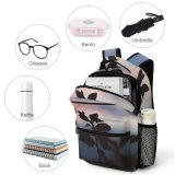 yanfind Children's Backpack  Focus Silhouette Plant Dark Field Leaves Depth Preschool Nursery Travel Bag