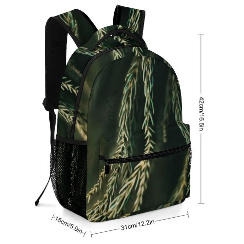 yanfind Children's Backpack Abies Gradient Pine Plant Spruce Needles Lines Pictures Tree Fir Preschool Nursery Travel Bag