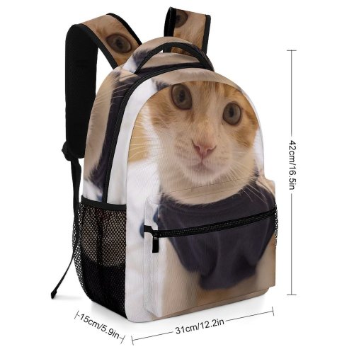 yanfind Children's Backpack Funny Downy Cute Sleep Baby Young Little  Pet Tiny Fur Portrait Preschool Nursery Travel Bag