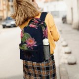 yanfind Children's Backpack Flora Petals Plants Bloom Flowers Lotus Growth Pond Preschool Nursery Travel Bag