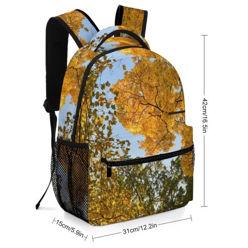yanfind Children's Backpack Flora Tree Sky Birch Leaves Plant Sycamore Woodland Fall Crailsheim Preschool Nursery Travel Bag