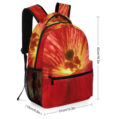 yanfind Children's Backpack Fertility Fascinate Petal Flower Macro Plant Botany Flowering Organism Preschool Nursery Travel Bag
