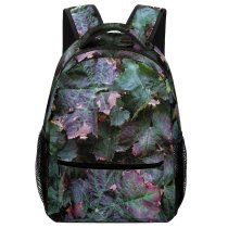 yanfind Children's Backpack Flora Ivy Plant Cabbage Kale Produce Vegetable Leaves  Grey Preschool Nursery Travel Bag