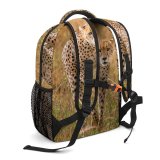 yanfind Children's Backpack Young Species Grass Cheetah Wild  Outdoors Wildlife Grassland Barbaric Endangered Kruger Preschool Nursery Travel Bag