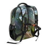 yanfind Children's Backpack Drops Tears Leaf Dew Moisture Drop Macro Plant Preschool Nursery Travel Bag
