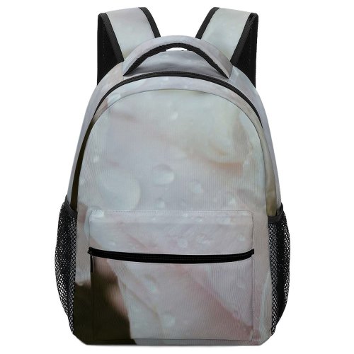 yanfind Children's Backpack  Flower Plant Rose Grey Andrena Bee Hornet Insect Invertebrate  Creative Preschool Nursery Travel Bag