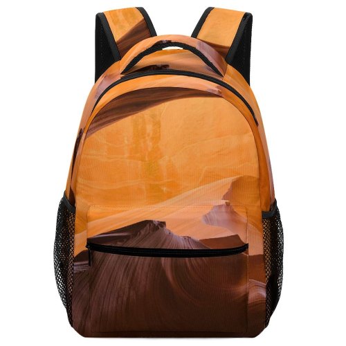 yanfind Children's Backpack Antelope Erosion Sand Dry Sunset Desert Formation Landscape Travel Light Canyon Geological Preschool Nursery Travel Bag