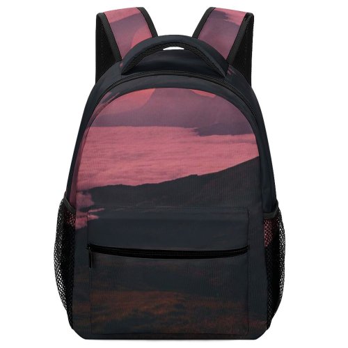 yanfind Children's Backpack Dawn Scenery Promontory Sky  Sunlight Panorama Sunset Dusk Italia Outdoors Preschool Nursery Travel Bag