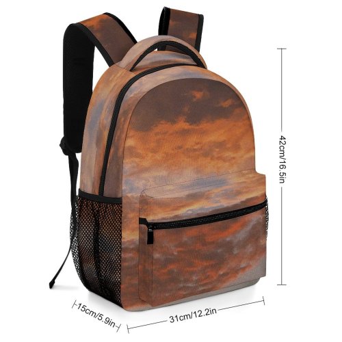 yanfind Children's Backpack Atmosphere Dawn Cloudy Skyscape Sunrise Sky Golden Colour Hour Sunset Dusk Cloudscape Preschool Nursery Travel Bag