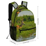 yanfind Children's Backpack Outdoors Deer Antlers Wildlife Preschool Nursery Travel Bag