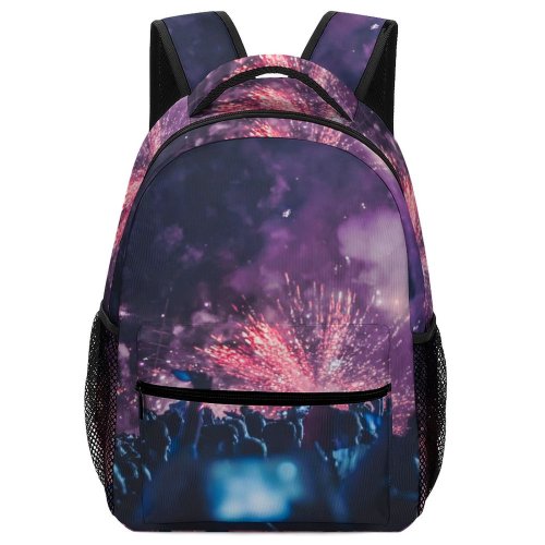 yanfind Children's Backpack Festival Photo Entertainment Dark Performance Fireworks Evening Crowd Energy Audience Action Preschool Nursery Travel Bag