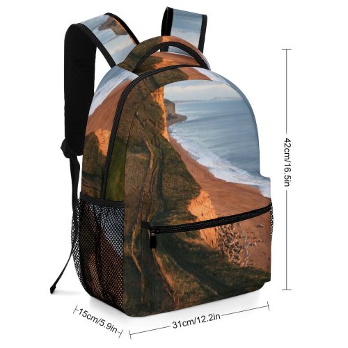 yanfind Children's Backpack Cliff Outdoors Promontory West Bay Uk Scenery Landscape Slope Creative Commons Preschool Nursery Travel Bag