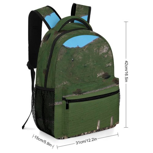 yanfind Children's Backpack Dry Stone Wall Field Boundary Pasture Peak Walk Meadow Hiils Hill Farm Preschool Nursery Travel Bag