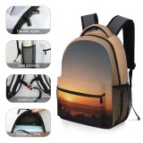 yanfind Children's Backpack Exploration Afterglow Scenery Sunset Galaxy Atmosphere Sunrise Scenic Astronomy Outdoors Preschool Nursery Travel Bag