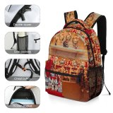 yanfind Children's Backpack Exhibition Festival Lights Daylight Stock Stall Sell Santa Booth Preschool Nursery Travel Bag