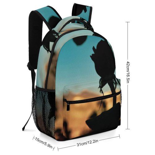 yanfind Children's Backpack Flower Rose Plant  Milano Birds Sky Summer Spring Calm Goodmorning Dawn Preschool Nursery Travel Bag