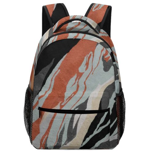 yanfind Children's Backpack Mural Building Aluminium Creative  Pictures Outdoors Grey Urban Abstract Exterior Preschool Nursery Travel Bag