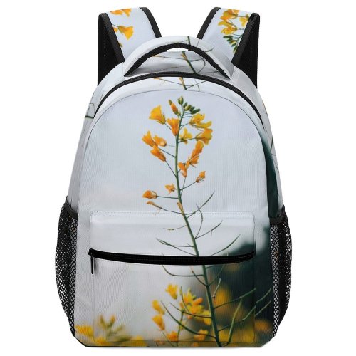 yanfind Children's Backpack Flower Plant Cosmos Pakistan Sky Dill Flora Seasoning Grass Flowers Bokeh Leaf Preschool Nursery Travel Bag