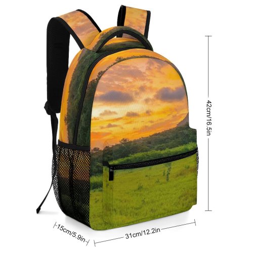 yanfind Children's Backpack Field Grassland Outdoors Countryside  De Guanacaste Curubandé Costa Rica Farm Rural Preschool Nursery Travel Bag