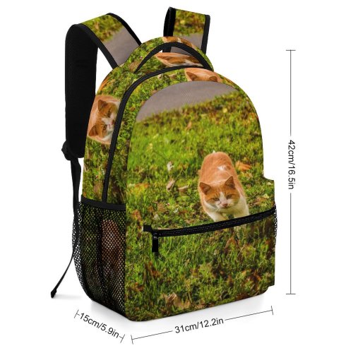 yanfind Children's Backpack Leaves Cute Cat Grass Preschool Nursery Travel Bag