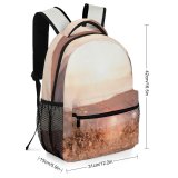yanfind Children's Backpack Grass Plant Outdoors Romania Sunrise Sky Maramure Sunset Field Grassland  Light Preschool Nursery Travel Bag