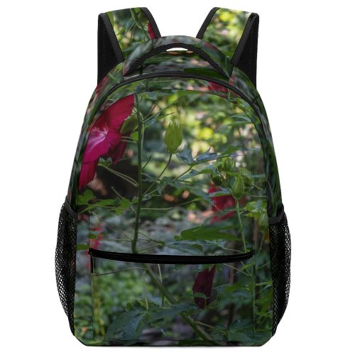 yanfind Children's Backpack  Flower Geranium Plant Rose Petal Jar Potted Pottery Vase Acanthaceae Preschool Nursery Travel Bag