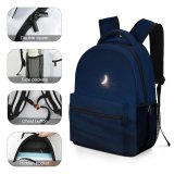 yanfind Children's Backpack Nightfall Outer Magical  Pictures Evening Outdoors Grey Dream Spooky Free Preschool Nursery Travel Bag