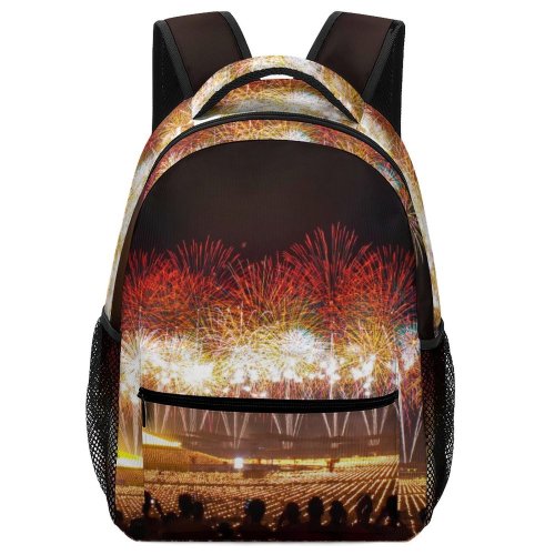 yanfind Children's Backpack Firework Sylvester Year Year's Lights Independence Dec Eve Fireworks Preschool Nursery Travel Bag