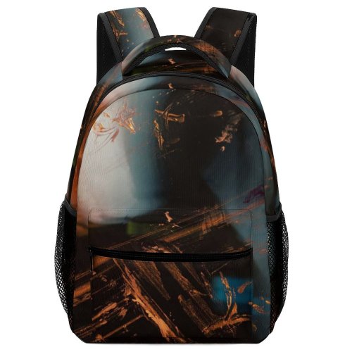 yanfind Children's Backpack Experimental Abstract Flame Bonfire Fire Dreams Texture Fine Art Expressionism  Meditation Preschool Nursery Travel Bag