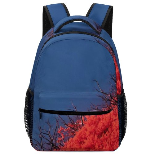 yanfind Children's Backpack Landscape Wallpapers Infrared Pictures Plant Maple Tree Images Leaf Preschool Nursery Travel Bag