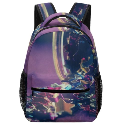 yanfind Children's Backpack Art Glass Crafts  Design Shining Shapes Jar Preschool Nursery Travel Bag
