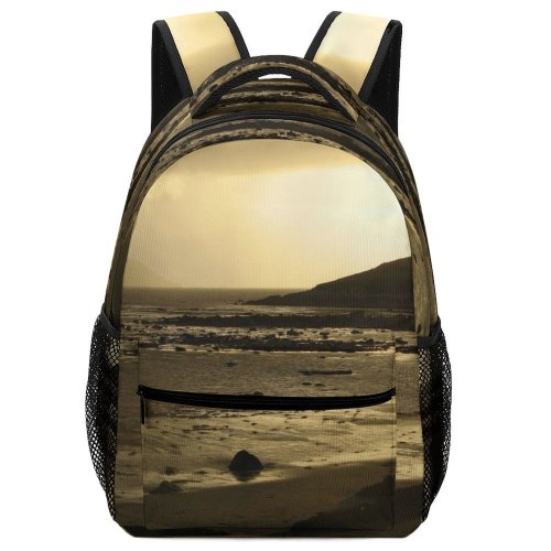 yanfind Children's Backpack Brandon County Kerry Ireland Coastline Beach Sea Dusk Castlegregory Maharees Ocean Preschool Nursery Travel Bag