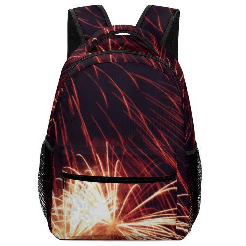 yanfind Children's Backpack Fireworks Exposure Falmouth Diwali Midnight Darkness Light Event Festival Preschool Nursery Travel Bag