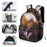 yanfind Children's Backpack  Art Bokeh Valentines Dark Design Love Outdoors Pages Heart Preschool Nursery Travel Bag