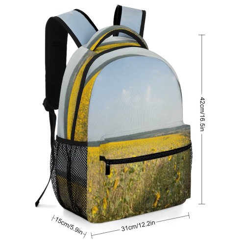yanfind Children's Backpack Field Grassland Outdoors Countryside Farm Meadow Rural Plant  Flower Road Creative Preschool Nursery Travel Bag