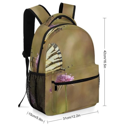 yanfind Children's Backpack Butterfly Insect Invertebrate Plant  Flower Dovetail Tuscany Photo Preschool Nursery Travel Bag