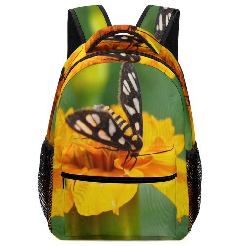 yanfind Children's Backpack Bee Honey Insect Invertebrate Butterfly Flower Plant Monarch Pollen Asteraceae  Creative Preschool Nursery Travel Bag