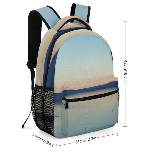 yanfind Children's Backpack Dusk Danube Swans Evening Sky Sea Horizon Ocean Coast Beach Cloud Preschool Nursery Travel Bag