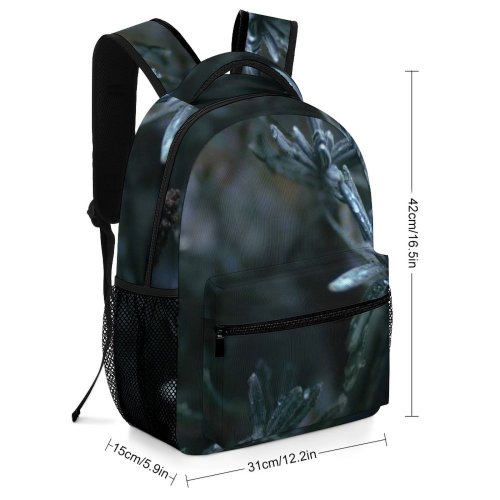 yanfind Children's Backpack Abies Pine Invertebrate Plant Domain Spruce Insect Pictures Outdoors Grey Tree Preschool Nursery Travel Bag