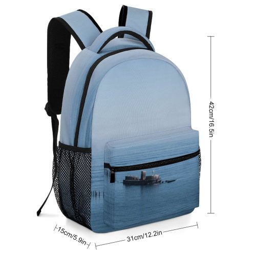 yanfind Children's Backpack Boat Australia Ship Transportation Vehicle Barge Vessel Watercraft Ocean Sea Sky Rock Preschool Nursery Travel Bag