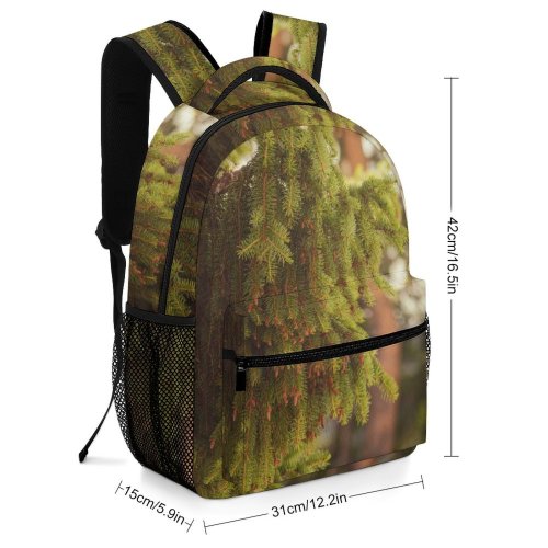 yanfind Children's Backpack Landscape Sunlight Abies Pine Plant Spruce Pictures Tree Fir Free Art Preschool Nursery Travel Bag