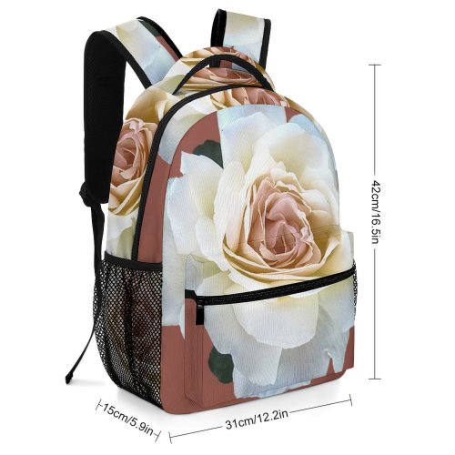 yanfind Children's Backpack Flora Petals Rose Bloom Flower Gold Preschool Nursery Travel Bag
