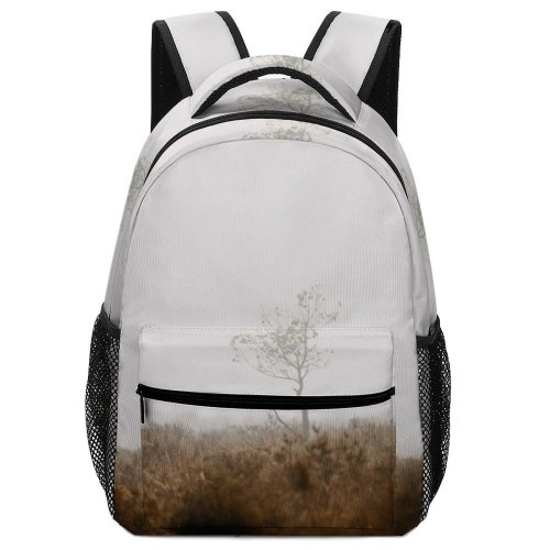 yanfind Children's Backpack Fog Mist Outdoors Forest National Park United  Minimal Tree Sapling Winter Preschool Nursery Travel Bag