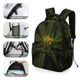 yanfind Children's Backpack Foliage Focus Plant Dark Depth Top Field Hemp Weed Cannabis Preschool Nursery Travel Bag